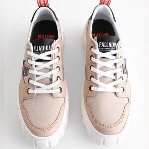 Palladium Beige and White Women's Sneakers
